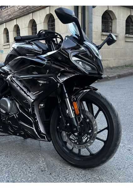 Cfmoto 250SR Sticker Line Brush (Air Brush) Tasarım Motosiklet Sticker Etiket Kaplama fiyatları