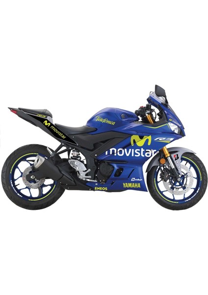 Yzf-R-3 R25 Movistar Sticker Tasarım