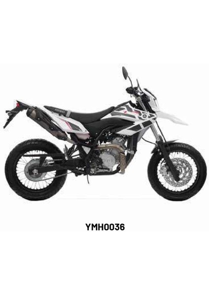 Yamaha Wr 125 x "white" Tasarım Motosiklet Sticker Etiket Kaplama Modeli