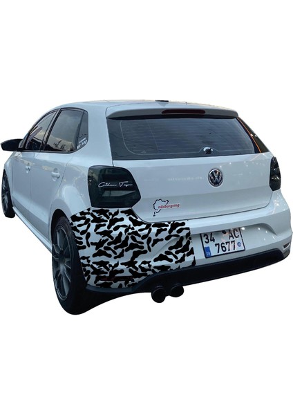 Volkswagen Arka Tampon - Arka Bagaj Tek Renk Araç Kamuflaj Kaplama Sticker Etiket Modeli fiyatları