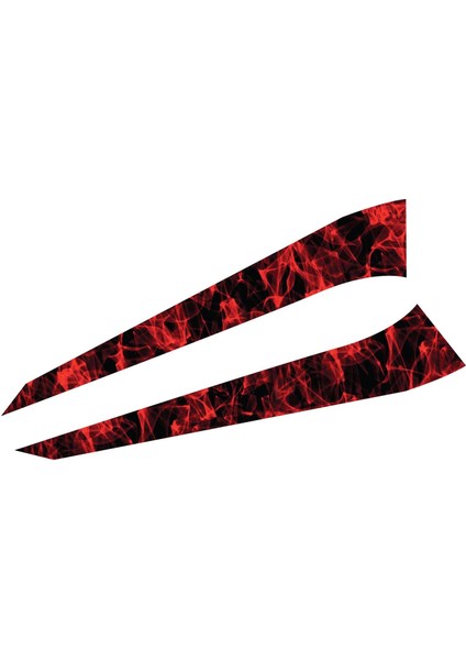 Cf Moto 450SR Orta Şase Kırmızı Duman Desen Kaplama Modeli