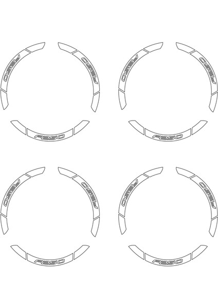 Beyaz Bajaj F250 Geniş Jant Sticker Etiket Modeli fırsatları