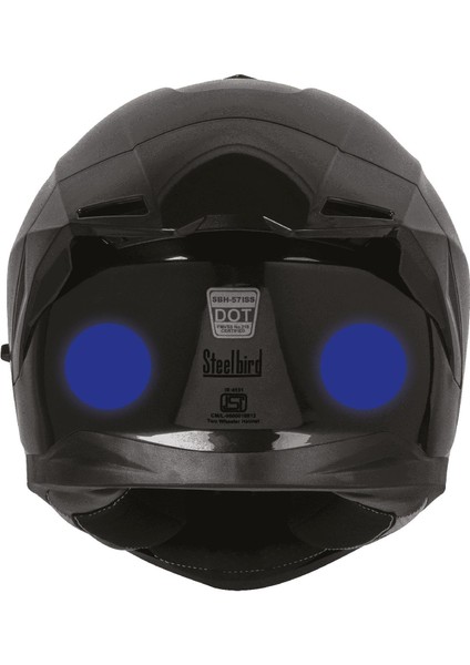 Mavi Reflective (Reflektif) Yuvarlak Sticker Paketi 8'li Otomobil Motosiklet Reflektif Parlayan Sticker Etiket Modeli modelleri