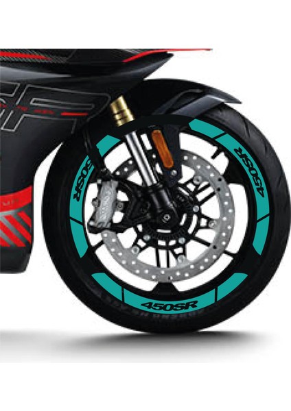Turkuaz Cf Moto 450 Sr Geniş Jant Sticker Etiket Modeli fiyatları