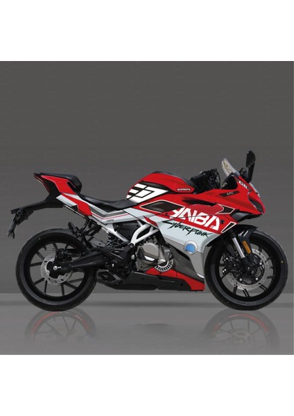 Cfmoto 250SR Ynba Cyber Sticker Parçalı Motosiklet Kaplama Etiket Modeli