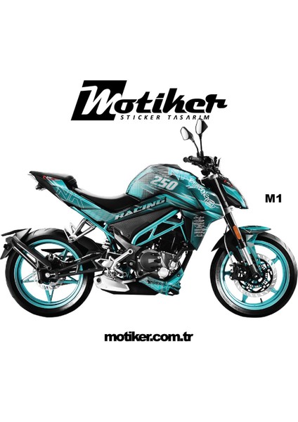 Cf Moto Nk 250 - Racing Desen Parça Takım Sticker M1