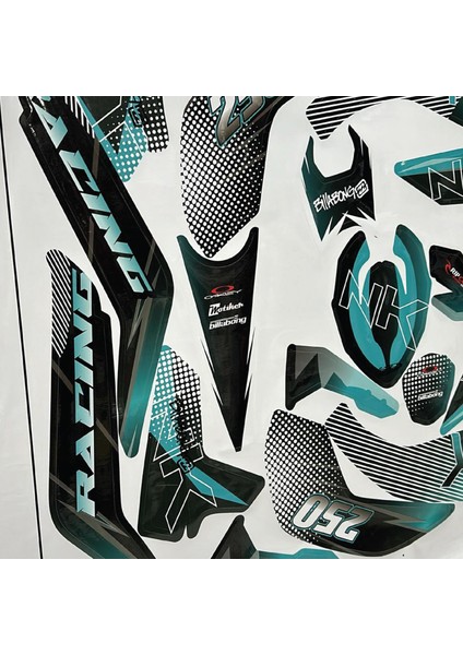 Cf Moto Nk 250 - Racing Desen Parça Takım Sticker M1 fırsatları