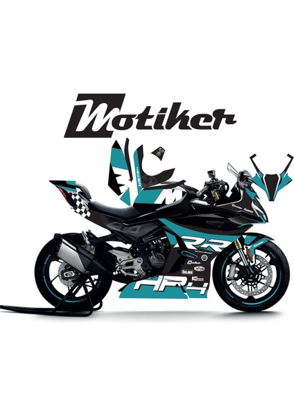 Cfmoto 450SR Hp4 Rr Turkuaz Motosiklet Kaplaması