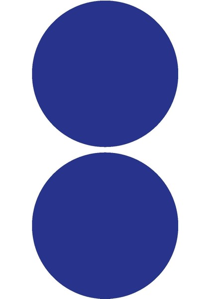 Mavi Reflective (Reflektif) 2'li Yuvarlak Sticker Paketi Otomobil Motosiklet Reflektif Parlayan Sticker Etiket Modeli