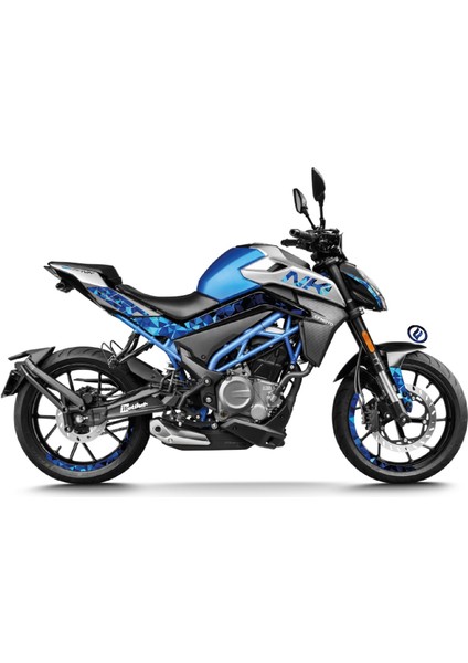 Cf Moto NK250 Blue Triangle Tam Takım Model Sticker Modeli