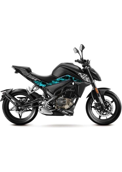 2023 Cfmoto NK250 Turqoise (Turkuaz) Orta Şase Sticker Etiket Modeli