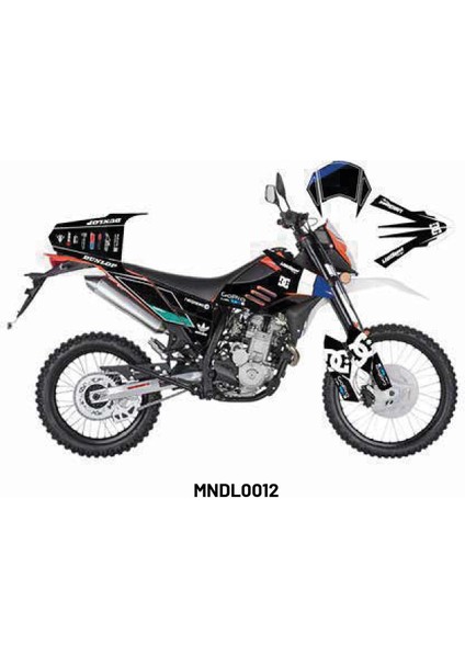 Mondial X-Treme "go Pro" Tasarım Motosiklet Sticker Etiket Modeli