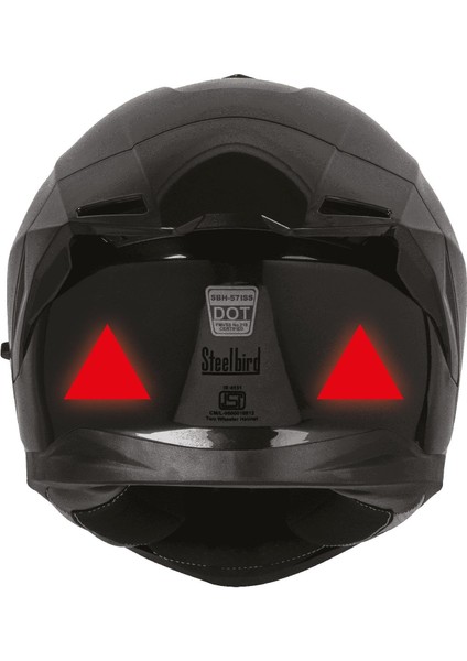 Kırmızı Reflective (Reflektif) Üçgen Sticker Paketi 9'lu Otomobil Motosiklet Reflektif Parlayan Sticker Etiket Modeli modelleri