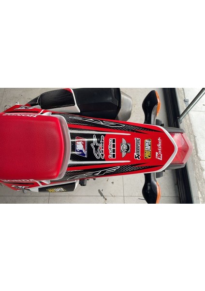Honda Crf 250 L Karbon Kırmızı Racing Tasarım Sticker Etiket Modeli modelleri