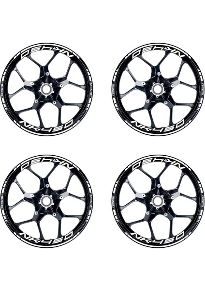 Beyaz Cfmoto 450NK Motosiklet Jant Sticker Etiket Modeli Iç & Dış Takım fiyatları