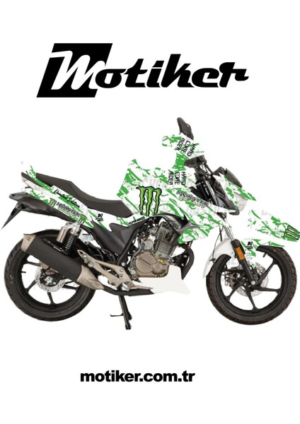 Mondial Drift Monster motosiklet Sticker Etiket Kaplama Modeli