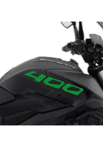 Bajaj Dominar Yeşil 400 Yazı Sticker Etiket Modeli