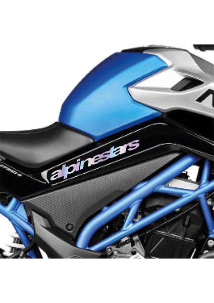 Cfmoto 250 Nk Alpinestars Orta Şase Tasarım Motosiklet Sticker Etiket Modeli Hologram