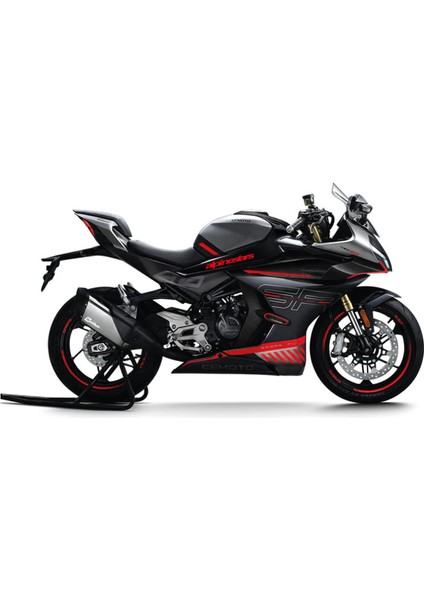 Cf Moto 450SR Alpinestars Orta Şase Tasarım Motosiklet Sticker Etiket Modeli Kırmızı fiyatları