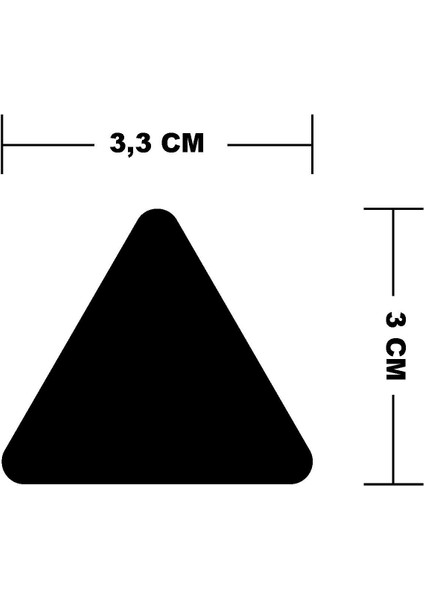 Beyaz Reflective (Reflektif) 9'lu Üçgen Sticker Paketi Otomobil Motosiklet Reflektif Parlayan Sticker Etiket Modeli fiyatları