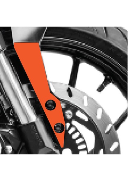 Cf Moto NK250 Ön Çamurluk Sağ Sol Turuncu Renk Sticker Etiket Kaplama Modeli 2019-2024 modelleri