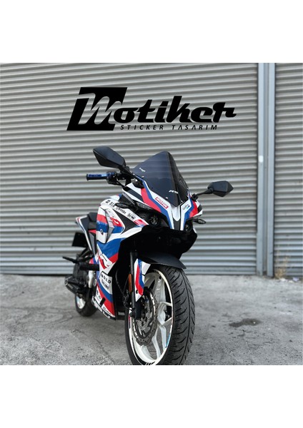 Bajaj Bmw Mavi Kırmızı Sticker Etiket Modeli fırsatları