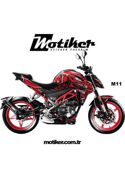 Cf Moto NK250 Sticker Venom Parça Etiket Kaplama Modeli