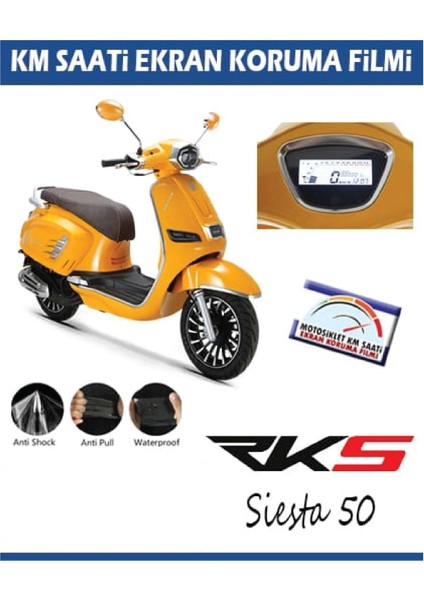 Rks Siesta 50 Motosiklet Ekran Km Koruyucu