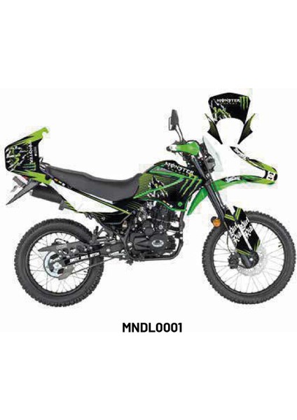 Mondial X-Treme "monster X" Tasarım Motosiklet Sticker Etiket Modeli