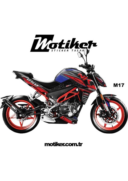 Cf Moto NK250 Wall Taş Parça Sticker Etiket Kaplama Modeli