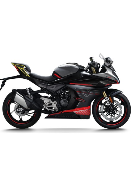 Cf Moto 450SR-450NK Kuyruk Üstü ve Kuyruk Altı Karbon Sticker Etiket Modeli