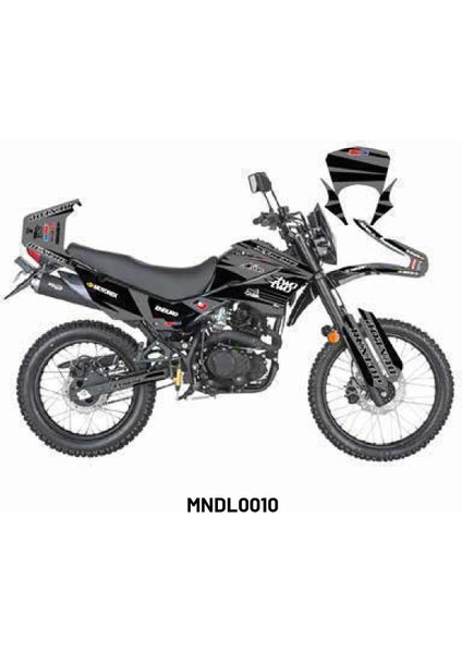 Mondial X-Treme "two Two Gri" Tasarım Motosiklet Sticker Etiket Modeli