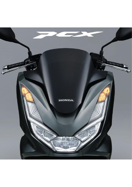 Honda Pcx Ön Far Kaşı Lv Tasarımı Şeffaf Sticker Lacivert Model 2 fiyatları