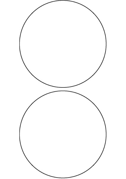 Beyaz Reflective (Reflektif) 2'li Yuvarlak Sticker Paketi Otomobil Motosiklet Reflektif Parlayan Sticker Etiket Modeli