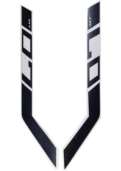 2023 Model Mt-07 Özel Motosiklet Depo Sticker Etiket Modeli Siyah