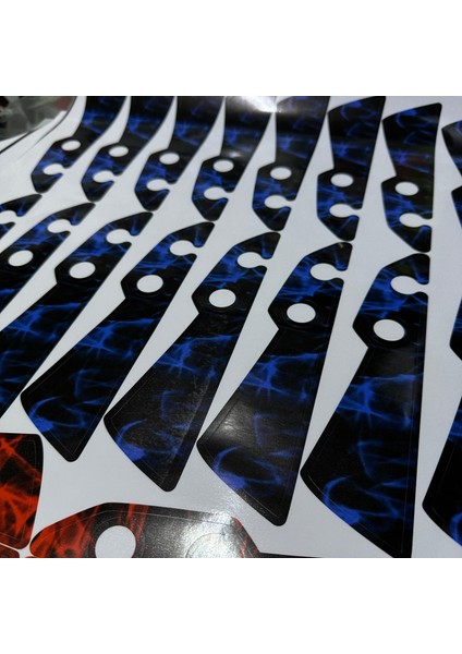 Cf Moto NK250 Ön Çamurluk Sağ Sol Mavi Duman Renk Sticker Etiket Kaplama Modeli 2019-2024 fırsatları