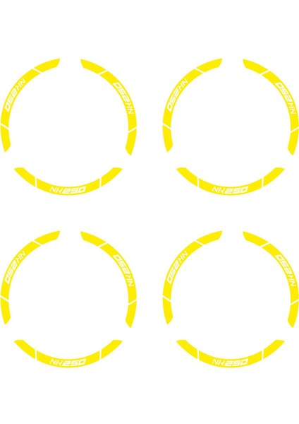 Sarı Cf Moto 250 Nk Geniş Jant Sticker Etiket Modeli fırsatları