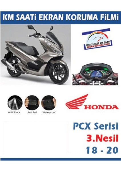 Honda Pcx 3.nesil 2018-2020 Motosiklet Ekran Km Koruyucu