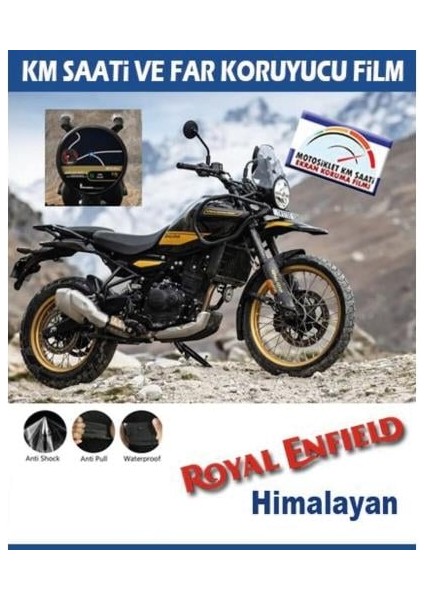 Royal Enfield Himalayan Motosiklet Ekran Km ve Far Koruyucu