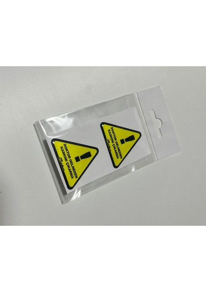 Doktor Gelmeden Kaskımı Çıkartma Damla Sticker Etiket Modeli 4x4 cm
