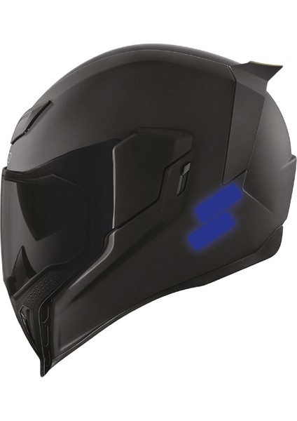 Mavi Reflective (Reflektif) 6'lı Dikdörtgen Sticker Paketi Otomobil Motosiklet Reflektif Parlayan Sticker Etiket Modeli fırsatları