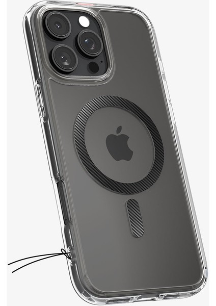 iPhone 16 Pro Max ile Uyumlu ince MagSafe Kılıf Ultra Hybrid Sararma Karşıtı DuraClear™ Hava Kanalı Teknolojisi™ Askeri Sınıf Koruma MagFit Carbon Fiber Şeffaf Kapak - ACS08000 indirimleri