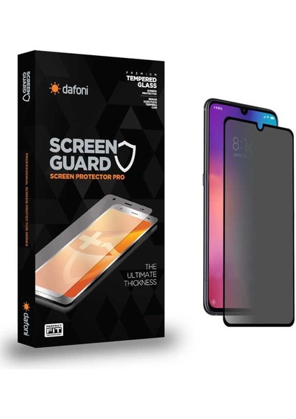 Xiaomi Mi 9 Se Privacy Tempered Glass Premium Cam Ekran Koruyucu