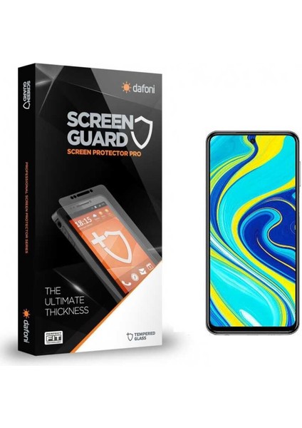 Xiaomi Redmi Note 9 Pro Tempered Glass Premium Cam Ekran Koruyucu