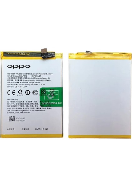 Oppo Realme 3 PRO Batarya Pil Sıfır Orijinal