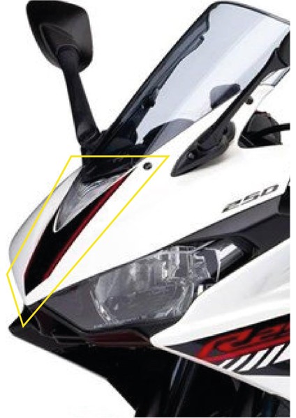 Yamaha Yzf R25 2016 Ön Kafa Sticker Etiket Modeli