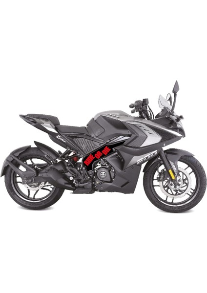 Bajaj Pulsar RS200 Orta Şase Motosiklet Sticker Etiket Ride Or Die Kırmızı