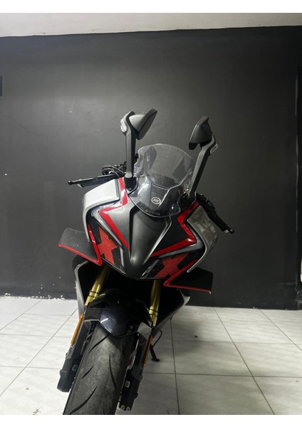 Cfmoto 450SR Sticker Ön Kafa Dörtlü Etiket Modeli Kırmızı fırsatları