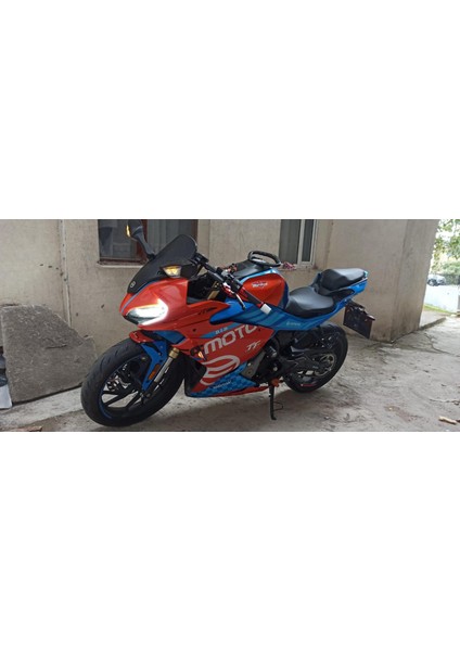 Cfmoto 250SR Racing Model Motosiklet Sticker Etiket Kaplama Modeli Turuncu Mavi fiyatları