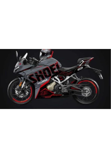 Cf Moto 250SR Shoei Sticker Etiket Model